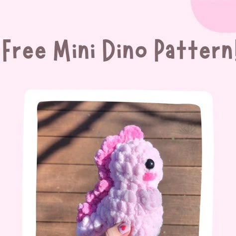 Mini Dinosaur Amigurumi Free Pattern, Cute Dino Crochet Pattern Free, Scrap Yarn Amigurumi, Dino Chicken Nugget Crochet Pattern Free, Small Dinosaur Crochet Pattern Free, Free Crochet Dino Pattern, No Sew Dinosaur Crochet, Crochet Trex Dinosaur Pattern Free, Trex Crochet Free Pattern