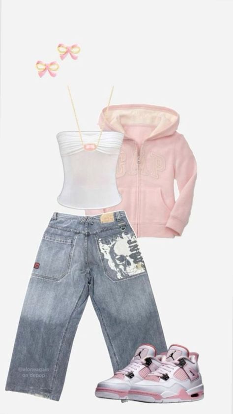 rose Preppy Baddie, Latina Fashion Outfits, Diy Vetement, Casual Preppy Outfits, Outfit Inspo Casual, 2000s Fashion Outfits, Y2k Outfits, Swaggy Outfits, Simple Trendy Outfits