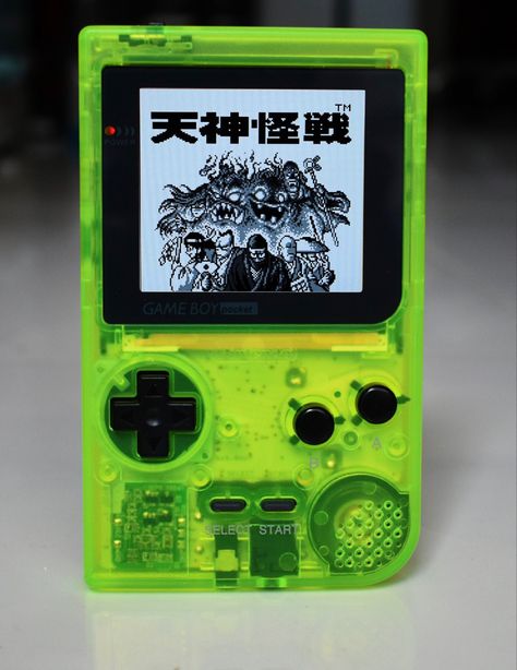 Gameboy Color, Game Boy, Clear Cases, Nintendo Consoles, Nintendo, Gaming, Neon, Louis Vuitton, Lighting