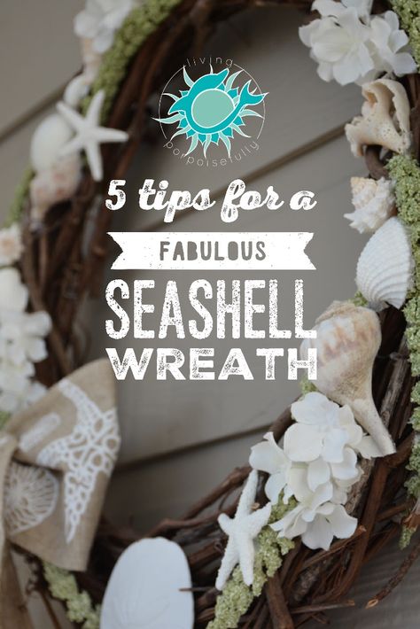 5 Tips for a Fabulous Seashell Wreath Unicorn Bathroom, Shell Wreaths, Industrial Decor Kitchen, Coastal Wreath, Rustic Nursery Decor, Seashell Wreath, Shell Wreath, Decor Kitchen Ideas, Vine Wreath