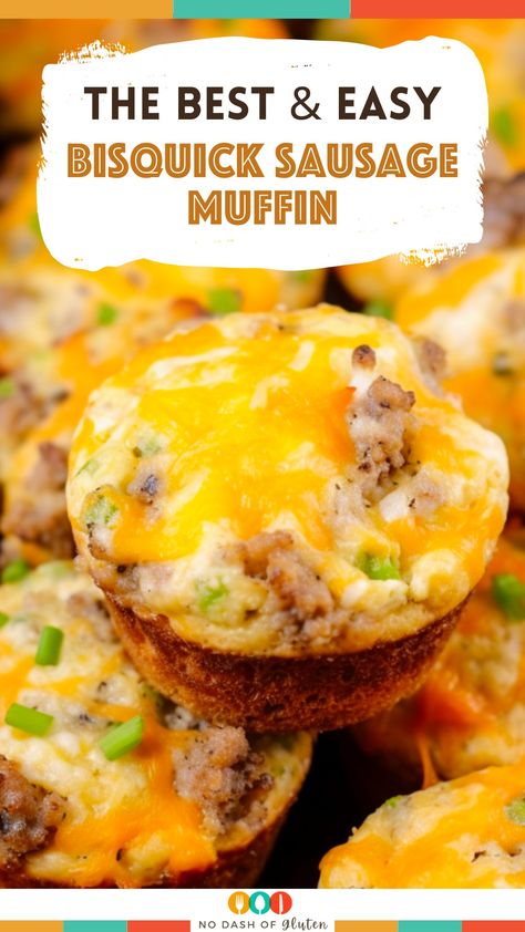 Sausage Egg Muffin Cups, Bisquick Breakfast Muffins, Egg Sausage Muffins, Bisquick Sausage Muffins, Sausage Muffin, Bisquick Muffins, Bisquick Sausage, Sausage Breakfast Muffins, Sausage Egg Muffins