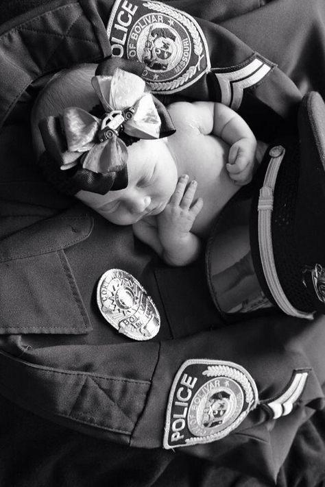 Police Baby Pictures, Newborn Police, Police Officer Baby, Police Baby, Police Wife, Newborn Pics, Newborn Baby Photos, Baby Photo Ideas, Newborn Shoot