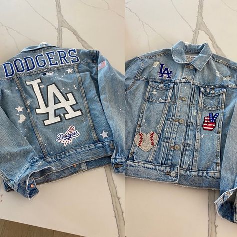 Custom Sports Denim Jean Jacket Custom Denim Jacket NY Yankees Baseball Number Jean Jacket Jean Jacket Jersey - Etsy School Spirit Jean Jacket, Diy Sports Team Denim Jacket, Baseball Mom Jean Jacket, Cheer Jean Jacket, Upcycled Sportswear, Customized Denim Jacket, Custom Jean Jacket Ideas, Team Mom Football, Jean Jacket Painting