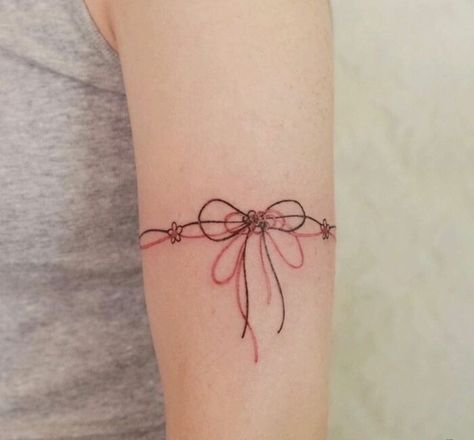 Knot Armband Tattoo Cute Bracelet Tattoos, Butterfly Arm Band Tattoo, Tattoo Arm Band Women, Arm Band Tattoo Women, Arm Cuff Tattoo For Women, Armband Tattoo Design For Women, Band Tattoo Women, Armband Tattoo For Women, Arm Band Tattoo Designs