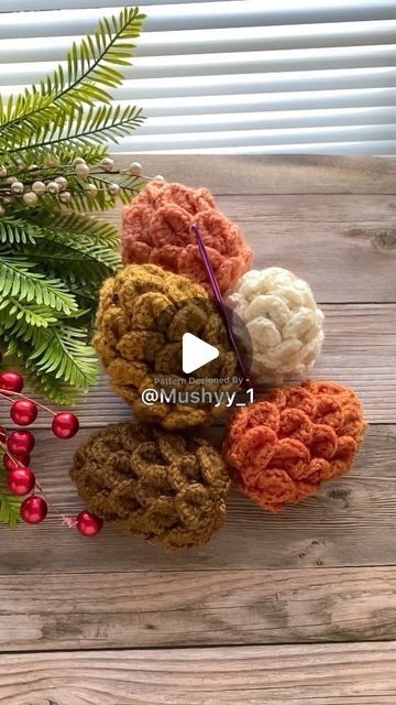 Mushyy on Instagram: "Crochet Pinecone🌲✨❤️ 🌲Free video Tutorial  Available on my YouTube Channel - MUSHYY_1.  🌲Written Pattern Available on my Etsy Shop- Mushyy Store  Both Youtube & Etsy Links are in my bio⭐️  Pinecones🌲 have always inspired me with their unique shapes and natural beauty, and I wanted to capture that in this charming accessory. I hope you enjoy making it as much as I loved designing it. Happy crocheting!   Crochet Pinecone Bag Charm Original Pattern Designed By 👉 @mushyy_1   Free video Tutorial Available on my YouTube Channel - MUSHYY_1. Written Instructions Available c on Etsy Shop - Mushyy Store. Links in bio⭐️  #crochet #crochetaddict #crochetlove #crochetersofinstagram #crochetinspiration #crochetlover #crochetpattern #crocheting #crocheteveryday #crocheteverythi Crochet Pinecone, Unique Shapes, Crochet Lovers, Free Videos, Love Design, Video Tutorials, My Youtube Channel, Pine Cones, Video Tutorial