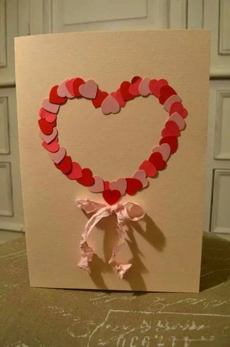 50+ Adorable and Creative DIY Valentine's Day Cards - Holidappy Valentines Day Cards Diy, Paper Projects Diy, Valentines Day Cards Handmade, Diy Valentines Cards, Diy Valentine's Day, Valentine Cards Handmade, Diy Gift Set, Homemade Valentines, Valentine's Day Cards