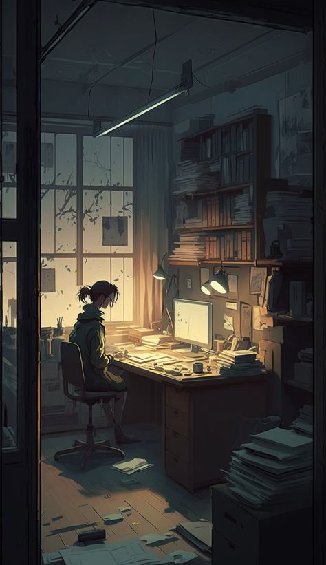 Study After School, Study Anime, Study Wallpaper, Comfort Art, Some Beautiful Pictures, Deeply In Love, How To Study, Anime Room, Beautiful Aesthetic