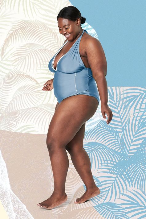 Size inclusive fashion mockup blue swimsuit apparel | free image by rawpixel.com / Tana Fashion Mockup, Plus Size African, Plus Size Sportswear, Summer Festival Fashion, Png Clothes, Inclusive Fashion, Summer Style Guide, Brand Book, Clothing Mockup