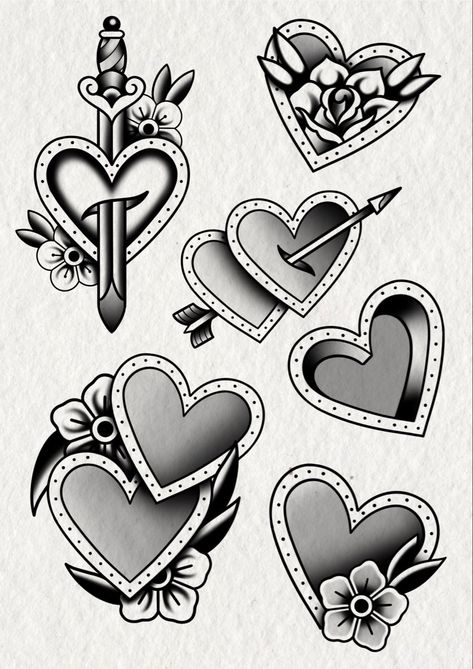 #tattoo #tattoos #inked #tattooart #tattooed #tattooideas #tattoodesign #tattooinspiration #tattoosleeve #tattooflash #inkedgirls #tattooedwomen  #InkLaughs  #TattooFails Trad Heart Tattoo, Heart Tattoo Traditional, Traditonal Tattoo, Heart Tattoos With Names, Traditional Heart Tattoos, Traditional Black Tattoo, Illusion Tattoos, Optical Illusion Tattoos, Optical Illusion Tattoo