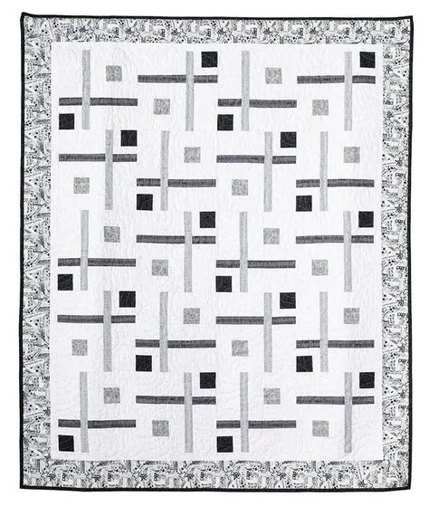 PhoebeMoon Quilt Designs ⋆ Corey Lap Quilt Pattern Grey And White Quilt Patterns, Gray Quilts Ideas, Grey Quilt Patterns, Monochromatic Quilts, Manly Quilts, Modern Quilt Patterns Free, Monochromatic Quilt, Wedding Quilts, Black And White Quilt