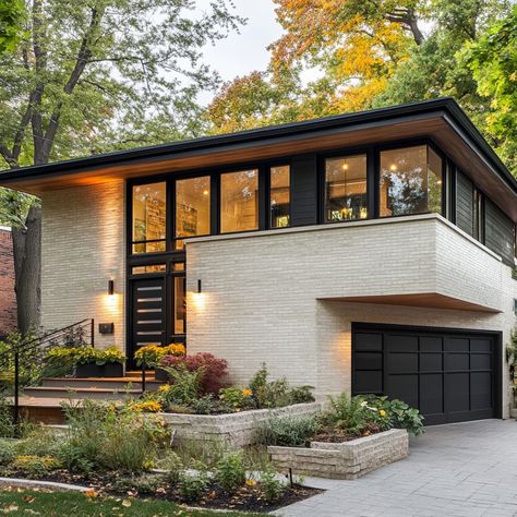 Midcentury Modern Home Exterior, Exterior Mid Century Modern Home, Mcm Home Exterior, Timeless Exterior Home Design, Elegant Home Exterior, Mid Century Home Exterior, Midcentury Home Exterior, 70s Home Exterior, Midcentury House Exterior