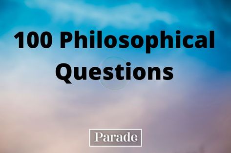 Once in a while, it’s nice to sit back, relax, and ponder the true meaning of life. These philosophical questions don’t necessarily have black-and-white answers and are meant to provoke the deeper side of the human experience.Whether you’re into philosophical questions about happiness or are fascinated by interesting thought-provoking questions about ethics, this giant list [...] Intellectual Questions, Philosophical Art, Philosophy Aesthetic, What Is Intelligence, What Is Consciousness, What Is Education, Aubrey Marcus, Vision Ideas, Philosophy Theories