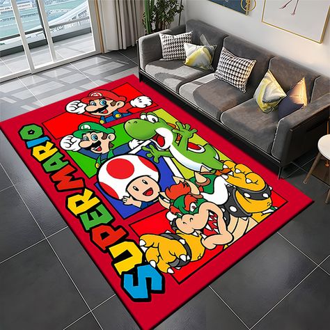 Mario Dresser, Game Area, Super Mario Bros Movie, Mario Bros., Non Slip Flooring, Room Flooring, Movie Game, Super Mario Bros, Bedroom Sofa