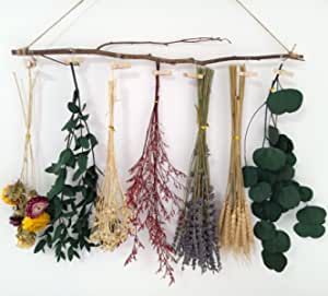 Dried Flower Wall Hanging, Dried Flower Wall, Herb Rack, Rustic Wedding Decor Diy, Flower Rack, Natural Dried Flowers, Flower Wall Hanging, Hanging Flower Wall, Dried Flower Bouquet