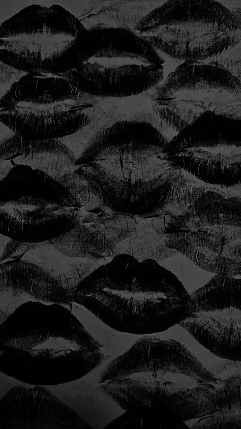 Black Pc Background, Black Kisses Wallpaper, Black Aesthetic Moodboard, Lip Background, Darkcore Aesthetic, Wallpapers For Teens, Young Romance, Lips Painting, Pc Background