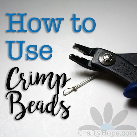 How to Use Crimp Beads in Jewelry Making Jewerly Display, Crimp Beads, Make Your Own Jewelry, How To Make Rings, Jewelry Making Tools, Jewelry Techniques, Jewelry Making Tutorials, Old Jewelry, Jewelry Tools