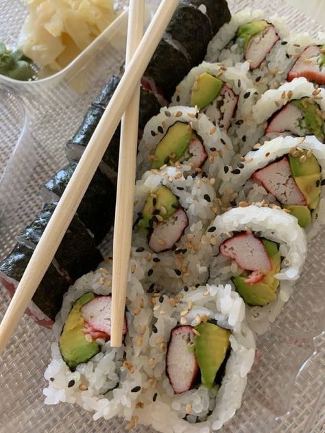 #food #sushi #yummy #hungry Cucumber Shrimp, P F Chang, Food Is Fuel, Food Obsession, Terms And Conditions, Comfort Foods, Pretty Food, Food Cravings, Food Pictures