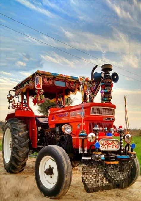 Stree2 Song, Village Scene Drawing, Pakistani Truck, Tractor Decor, Scene Drawing, Village Scene, Truck Art, Agriculture, Tractor