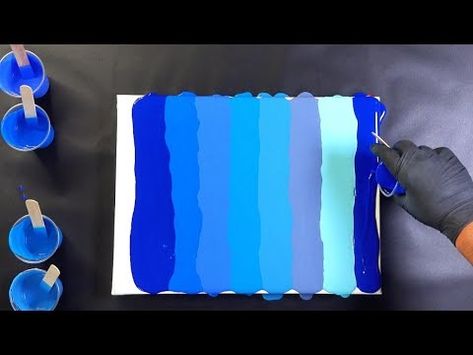 (108) You Won't Believe the EASY Acrylic Pouring Swipe Technique - YouTube Ninja Swipe Pour, Acrylic Pour Painting Waves, Paint Pour Ocean Waves, Acrylic Pour Ocean Wave, Fluid Art Dutch Pour, Water Effect, Acrylic Pouring, Fluid Art