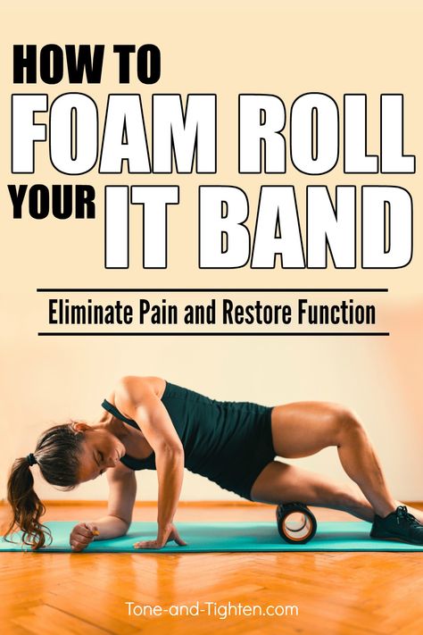 Itbs Exercises, Foam Roller Stretches, Tight It Band, Roller Exercises, Knee Strengthening, Back Pain Stretches, Hip Stretch, Tomato Face, Inner Knee Pain