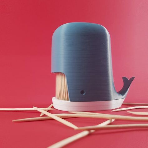 Toothpick Holder Whale With Lid Toothpick Dispenser - Etsy Toothpick Dispenser, Toothpick Holder, Kitchen Decor Items, Toothpick, Kitchen Stuff, Kitchen Countertops, 3d Printer, Kitchen Gadgets, Kitchen Accessories