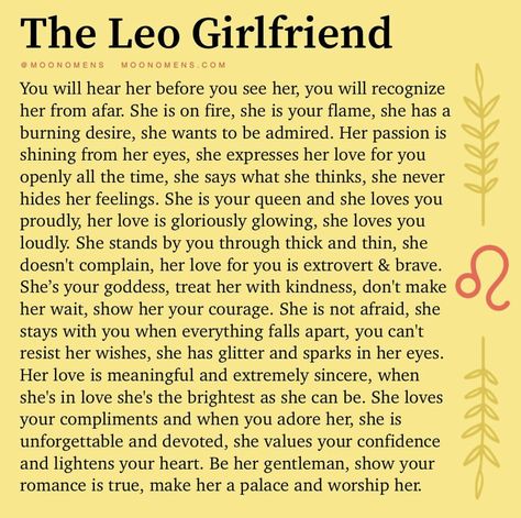 Leo Girlfriend, Leo Love Horoscope, Leo Relationship, All About Leo, Leo Zodiac Quotes, Leo Sun, Astrology Meaning, Leo Quotes, Leo Zodiac Facts