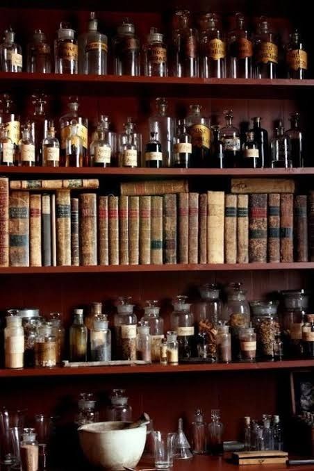 Apothecary Decor, Wiccan Decor, Witch Cottage, Apothecary Cabinet, Practical Magic, Witch Aesthetic, Apothecary Jars, Home Library, My New Room