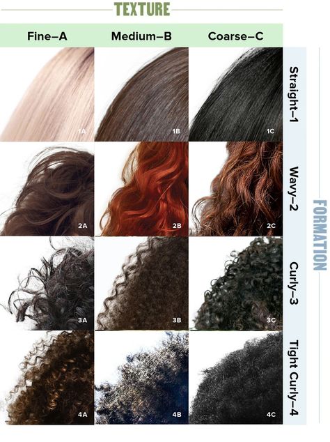 Hair Types Chart, Type 1c Hair, Curl Type Chart, Hair Texture Chart, Hair Type Chart, Coconut Oil Hair Mask Diy, Hair Chart, Coconut Oil Hair Mask, Ethnic Hairstyles