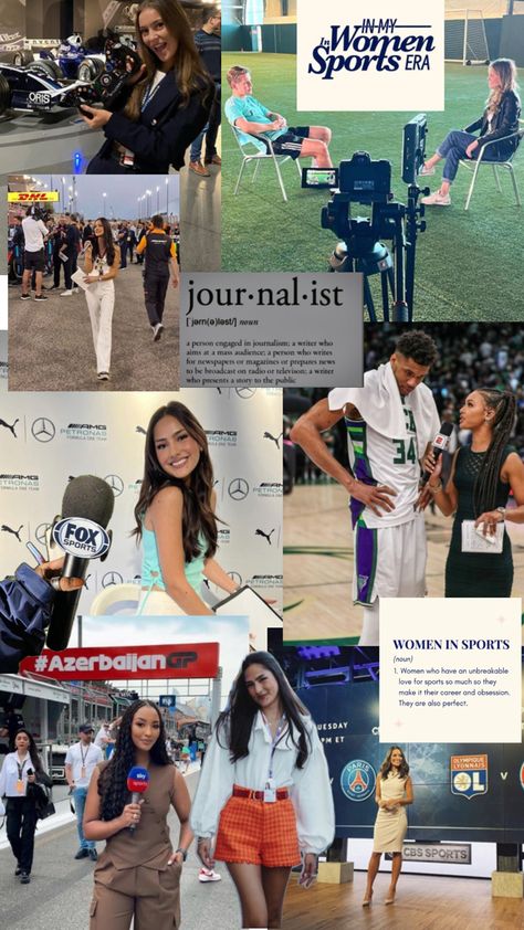 Sport Management Career, Sports Journalism, Journalism Major, Job Goals, Journalism Career, 10 Year Plan, Broadcast Journalism, Job Inspiration, My Future Job