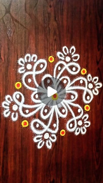 Rangoli Latest Design, Simple Rangoli Designs With Dots, Muggulu Design Simple, Easy Kolam Designs, Simple Kolam Designs, Simple Rangoli Kolam, Simple Rangoli With Dots, Rangoli For Beginners, Daily Muggulu