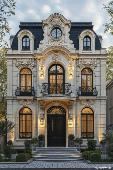 French Mansion, Old Money House, Classic House Exterior, French Style Homes, Neoclassical Architecture, Dream Life House, French Architecture, Castle House, House Outside Design