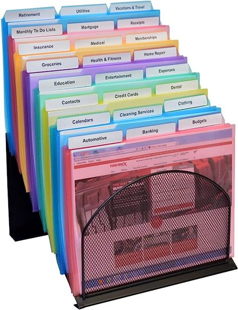 Amazon.com: Budget Calendar, Wall File, Document Folder, File Organiser, File Organization, Desktop Organizer, Office Items, Filing System, Work Organization