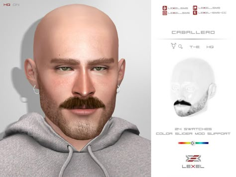 Ts4 Mustache, Ts4 Cc Male Facial Hair, Facial Hair Cc Sims 4, Sims Facial Hair, Sims 4 Mustache Cc, Sims 4 Buzzcut, Sims 4 Mustache, Beard Cc Sims 4, Sims 4 Cc Male Facial Hair