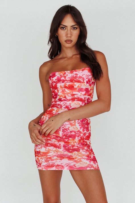 Orange Hoco Dress, Floral Hoco Dress, Hoco Inspo, Orange Mini Dress, Cute Homecoming Dresses, Hoco Dress, Homecoming Dresses Tight, Split Maxi Dress, Hoco Dresses