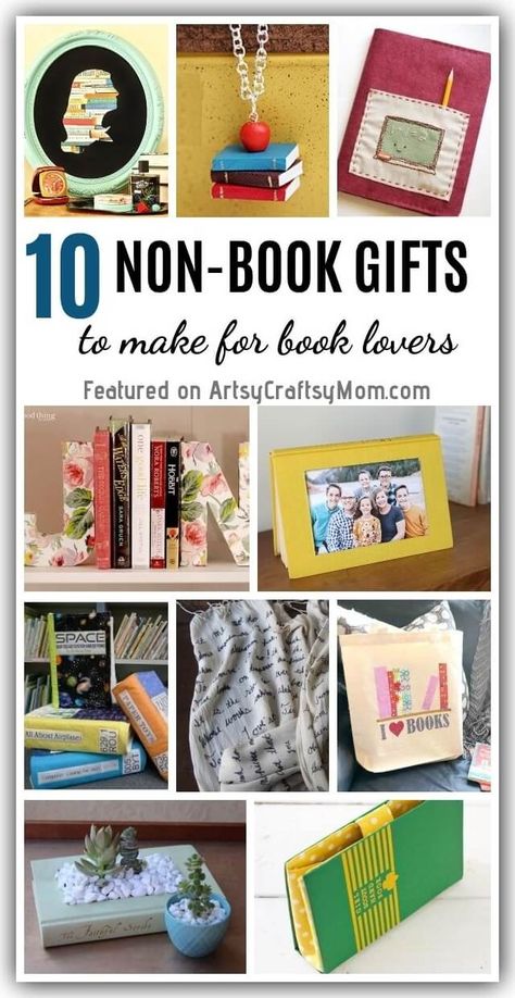 Got a book lover in your life? Try out these cute and easy-to-make DIY Gifts for Book Lovers that are sure to make them jump with happiness! Crafts For Book Lovers Diy, Book Lovers Gifts Diy, Book Gifts Diy, Book Lovers Gift Basket, Clay Crafts For Kids, Gifts For Book Lovers, Gifts To Make, Bookclub Gifts, Handmade Book