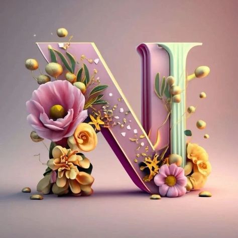 🥀 @nehafatima25751 N Alphabet, Logo N, Alphabet Art Print, Letter Art Design, Good Morning Flowers Pictures, Wallpaper Flowers, Android Wallpaper Flowers, Dont Touch My Phone Wallpapers, Alphabet Art