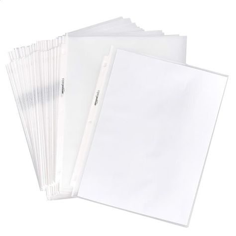 Filing Organization, Binder Accessories, Binding Supplies, Sheet Protector, Sheet Protectors, Page Protectors, File Organization, Amazon Basics, Glass Carafe