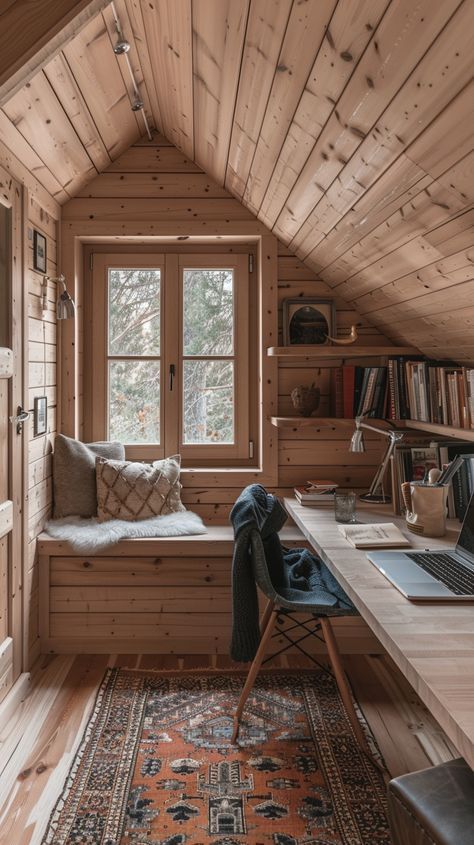 Scandinavian Cabin Interior, Wooden Cabin Interior, Scandinavian Cabin, Cabin Interior Design, Cottage Living Rooms, Cabin Interiors, Cottage Living, Wooden House, Cabin Homes