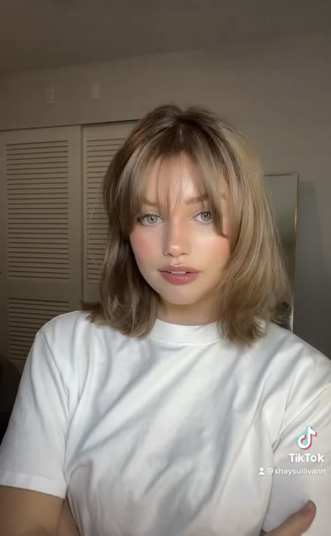 Chopped Bob Haircut, Wispy Bangs Round Face, Neck Length Hair, Bangs With Medium Hair, Modern Haircuts, Hair Inspiration Short, Hair Color For Women, Short Hair Styles For Round Faces, Haircuts Straight Hair