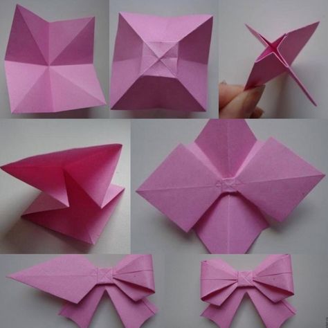 Tablero Origami Butterflies, Kraf Kertas, Creative Origami, Tutorial Origami, Cute Origami, Origami Rose, Origami Patterns, Folding Origami, Instruções Origami