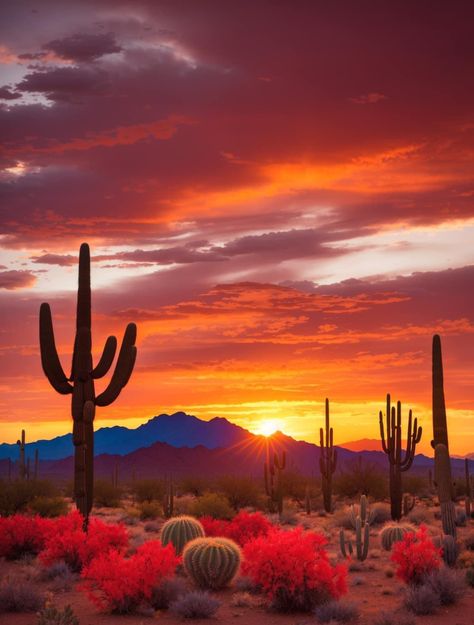 Sunset Desert Aesthetic, Desert Images, Western Scenery, New Mexico Sunset, Arizona Sunrise, Rear Window Decals, Arizona Art, End Of The Trail, Desert Places