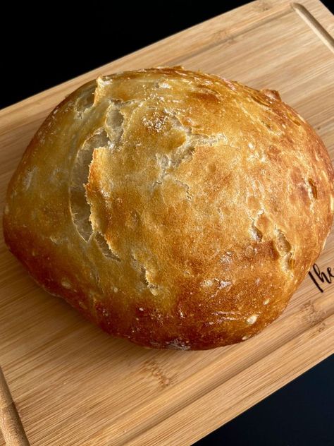 No Knead Peasant Bread, Peasant Bread Recipe, No Knead Dutch Oven Bread, The Modern Nonna, Modern Nonna, Cheddar Bread, Bread No Knead, Peasant Bread, Lemon Soup