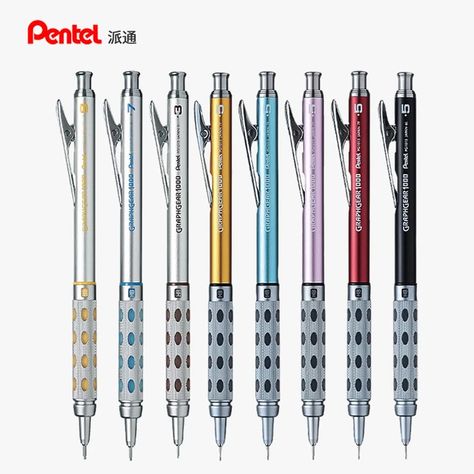 Grafton Pencil|pentel Graph Gear 1000 Metal Mechanical Pencil 0.5mm Hb Lead With Eraser Graph Gear 1000, Graphgear 1000, Pencil With Eraser, Drafting Pencil, Mechanical Pencil Lead, Stationary Store, Pencil Lead, Manga Drawing Tutorials, Art Pencils