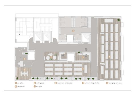 Yoga Studio Floor Plan, Yoga Studio Interior, Plan Studio, Yoga Room Design, Studio Floor Plans, Studio Floor, Studio Layout, Yoga Studio Design, Dance Rooms