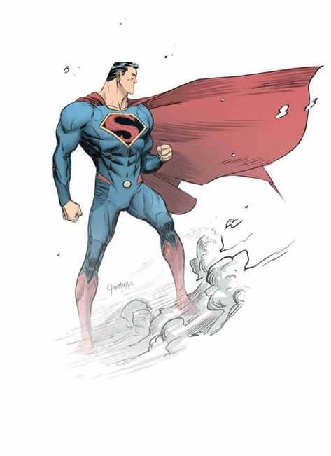 Superman Redesign, Dan Mora, Superman Artwork, Superman Man Of Steel, Superman Art, Superman Comic, Super Man, Univers Dc, Arte Dc Comics