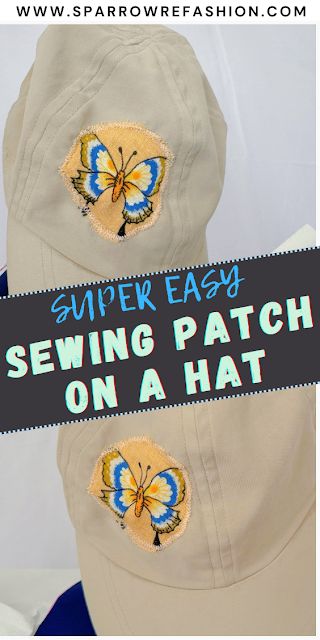 How to Sew a Patch on a Hat - Easy Sewing Tutorial - Sparrow Refashion: A Blog for Sewing Lovers and DIY Enthusiasts Simple Sewing Ideas, Accessories To Sew, Sparrow Refashion, Travel Sewing, Black Bucket Hat, Pvc Patches, Cap Patterns, Sewing Kits, Simple Sewing