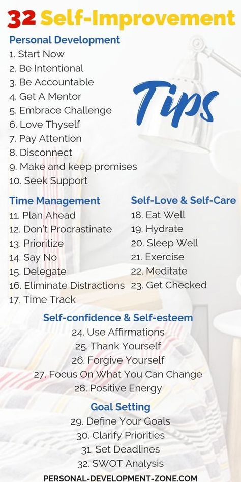 Self-improvements for success. Start today for amazing results tomorrow! Self Improvement | Tips | Personal Development | Self Confidence | Self Worth | Self Love tips #selfimprovement #personaldevelopment #success #selfconfidence #selfworth #selflove #goodhabits Yoga Posen, Success In Life, Personality Development, Love Tips, A Better Me, Self Care Activities, Good Habits, Start Today, Self Worth