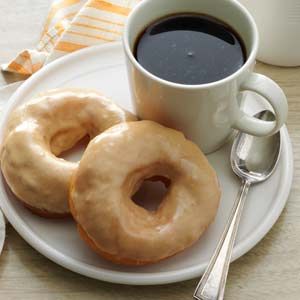 Glazed Doughnuts Glazed Doughnuts Recipe, Doughnuts Recipe, Glazed Doughnuts, Doughnut Recipe, Glaze Recipe, Sweet Roll, Donut Recipes, A Cup Of Coffee, Back To Nature