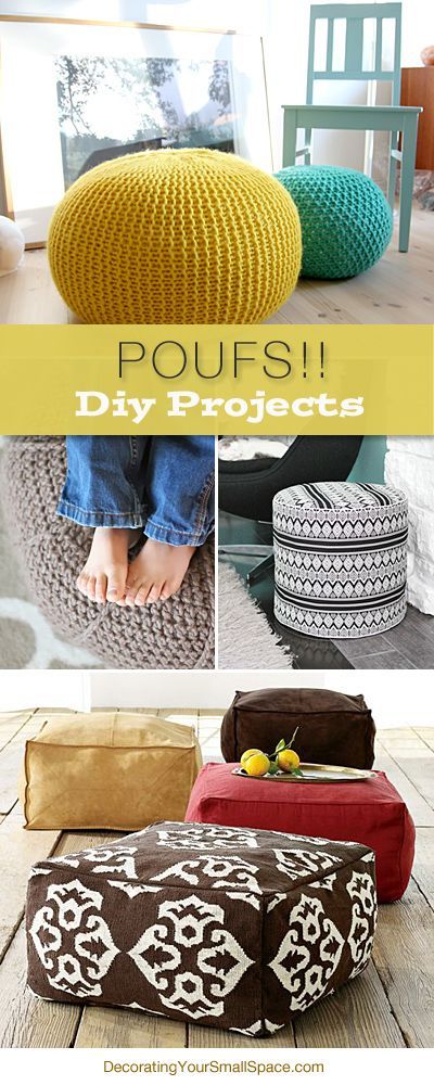 Stylish Poufs Diy Pouf, Crafty Diy, Diy Projects To Try, My New Room, Crafty Ideas, Room Diy, Things To Make, Home Decor Inspiration, Do It Yourself