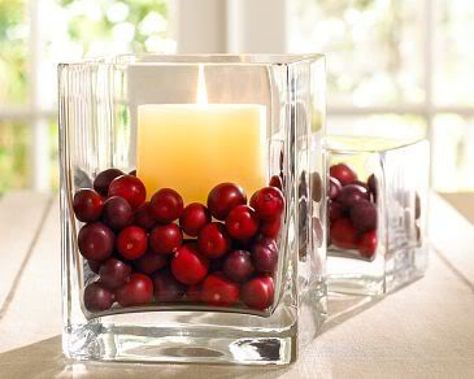 Cranberry Centerpiece, Cranberry Candles, Natal Country, Simple Holiday Decor, Thanksgiving Decorations Diy, Thanksgiving Diy, Diy Thanksgiving, Thanksgiving Table Settings, Thanksgiving Centerpieces